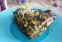 Recette Dukan : Tarte aux pinards et au saumon (sans pate)