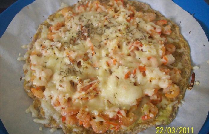 Rgime Dukan (recette minceur) : Pizza Crevette PP #dukan https://www.proteinaute.com/recette-pizza-crevette-pp-4189.html