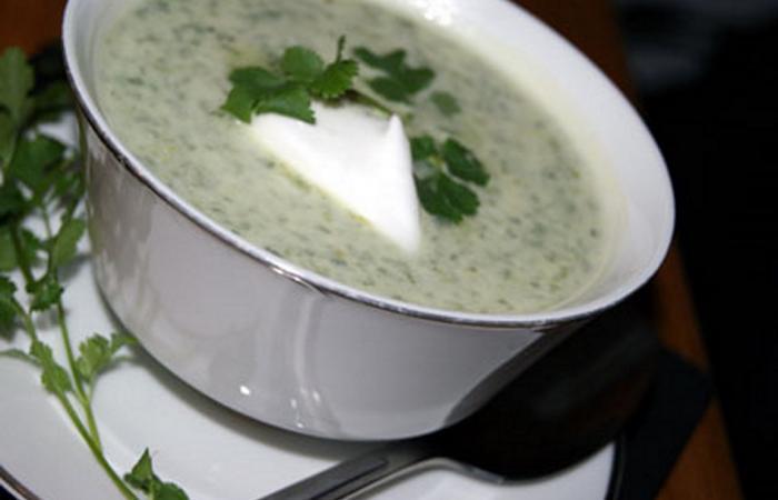 Rgime Dukan (recette minceur) : Soupe mexicaine  la coriandre #dukan https://www.proteinaute.com/recette-soupe-mexicaine-a-la-coriandre-4214.html