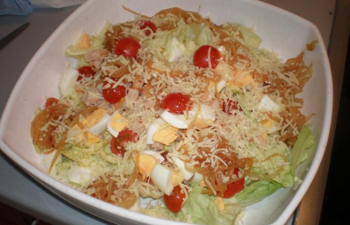 Rgime Dukan (recette minceur) : Salade compose 'qui dchire' #dukan https://www.proteinaute.com/recette-salade-composee-qui-dechire-4225.html