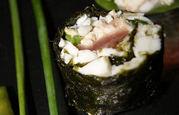 Rgime Dukan (recette minceur) : Maki sushi au poisson cru #dukan https://www.proteinaute.com/recette-maki-sushi-au-poisson-cru-4261.html