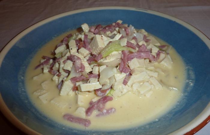 Rgime Dukan (recette minceur) : Pasta Carbonara #dukan https://www.proteinaute.com/recette-pasta-carbonara-4555.html