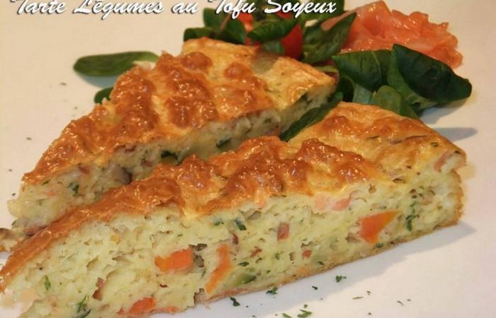 Rgime Dukan (recette minceur) : Tarte aux lgumes et tofu soyeux #dukan https://www.proteinaute.com/recette-tarte-aux-legumes-et-tofu-soyeux-4680.html