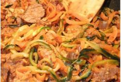Recette Dukan : Spaghettis de lgumes pour finir les restes de rtis de la veille
