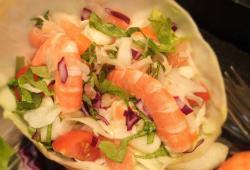 Recette Dukan : Salade compose chou/saumon