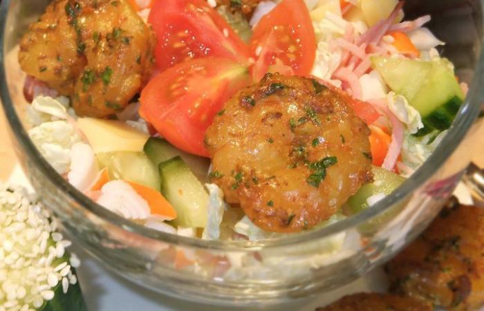 Rgime Dukan (recette minceur) : Salade de chou chinois #dukan https://www.proteinaute.com/recette-salade-de-chou-chinois-4705.html