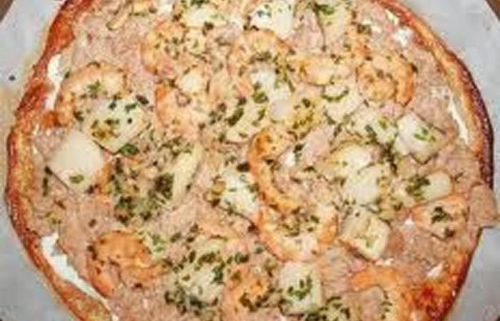 Rgime Dukan (recette minceur) : Pizza de la mer #dukan https://www.proteinaute.com/recette-pizza-de-la-mer-4866.html
