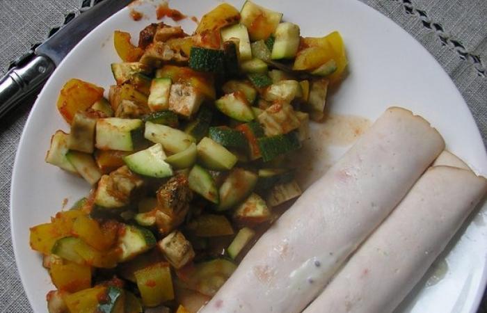Rgime Dukan (recette minceur) : Ratatouille au four et rouls de poulet #dukan https://www.proteinaute.com/recette-ratatouille-au-four-et-roules-de-poulet-4872.html