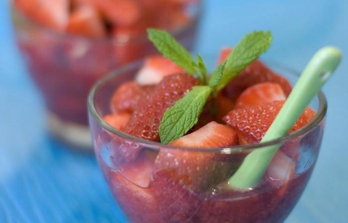 Rgime Dukan (recette minceur) : Fracheur aux fraises #dukan https://www.proteinaute.com/recette-fraicheur-aux-fraises-4896.html