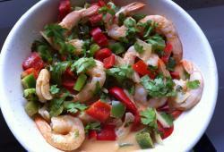 Recette Dukan : Curry rouge Tha aux crevettes