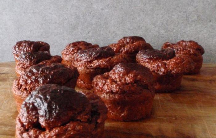 Rgime Dukan (recette minceur) : Muffin moelleux choco amande #dukan https://www.proteinaute.com/recette-muffin-moelleux-choco-amande-5168.html