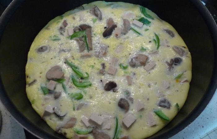 Rgime Dukan (recette minceur) : Omelette tofu/champignon/poivron #dukan https://www.proteinaute.com/recette-omelette-tofu-champignon-poivron-529.html