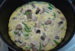 Rgime Dukan, la recette Omelette tofu/champignon/poivron