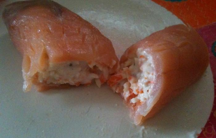 Rgime Dukan (recette minceur) : Nem de saumon fum aux miettes de crabes #dukan https://www.proteinaute.com/recette-nem-de-saumon-fume-aux-miettes-de-crabes-5365.html