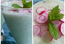 Rgime Dukan, la recette Soupe glace de concombre  la menthe