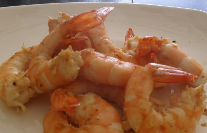 Rgime Dukan (recette minceur) : Crevettes sautes  l'ail #dukan https://www.proteinaute.com/recette-crevettes-sautees-a-l-ail-5705.html