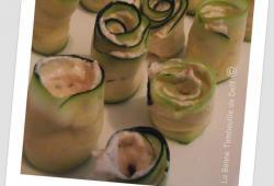 Recette Dukan : Rouls de courgettes au saumon et fromage frais