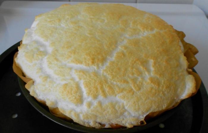 Rgime Dukan (recette minceur) : Tarte  la rhubarbe meringue  #dukan https://www.proteinaute.com/recette-tarte-a-la-rhubarbe-meringuee-5742.html