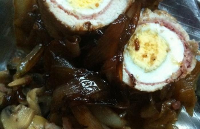 Régime Dukan (recette minceur) : Paupiette de dinde fourrée à l'oeuf et au bacon #dukan https://www.proteinaute.com/recette-paupiette-de-dinde-fourree-a-l-oeuf-et-au-bacon-5820.html