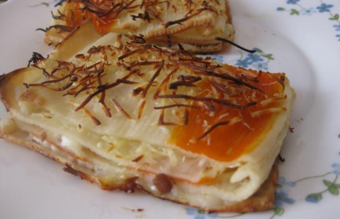 Rgime Dukan (recette minceur) : Sorte de lasagnes aux surimis #dukan https://www.proteinaute.com/recette-sorte-de-lasagnes-aux-surimis-6118.html