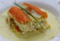 Recette Dukan : Cannelloni de surimi au poisson sauce curry