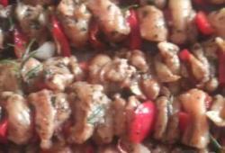 Recette Dukan : Brochettes de poulet marines aux tomates sches