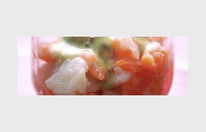 Rgime Dukan (recette minceur) : Tartare de saumon et cabillaud #dukan https://www.proteinaute.com/recette-tartare-de-saumon-et-cabillaud-6584.html