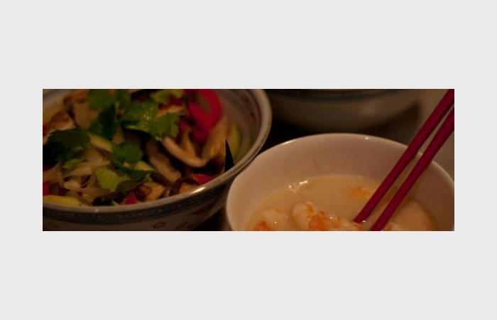 Rgime Dukan (recette minceur) : Crevettes faon tha au curry vert  #dukan https://www.proteinaute.com/recette-crevettes-facon-thai-au-curry-vert-6601.html