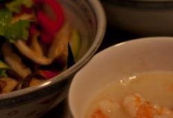 Recette Dukan : Crevettes faon tha au curry vert 