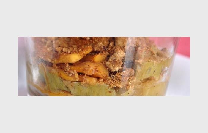 Régime Dukan (recette minceur) : Crumble butternut et rhubarbe #dukan https://www.proteinaute.com/recette-crumble-butternut-et-rhubarbe-6768.html