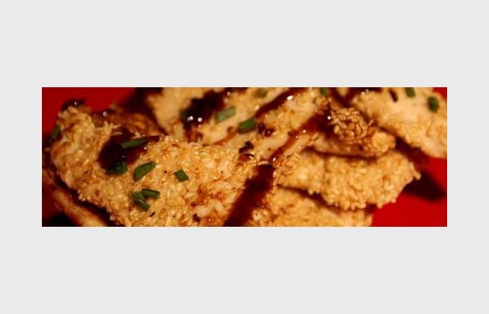 Rgime Dukan (recette minceur) : Escalopettes panes aux graines de ssame #dukan https://www.proteinaute.com/recette-escalopettes-panees-aux-graines-de-sesame-6893.html
