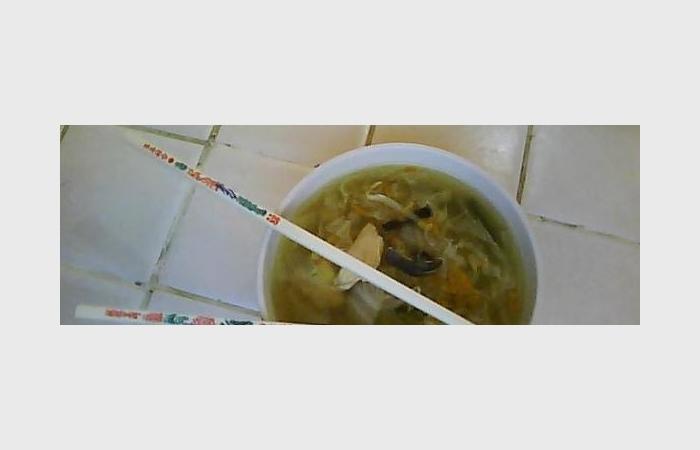 Rgime Dukan (recette minceur) : Soupe chinoise au poulet #dukan https://www.proteinaute.com/recette-soupe-chinoise-au-poulet-6932.html