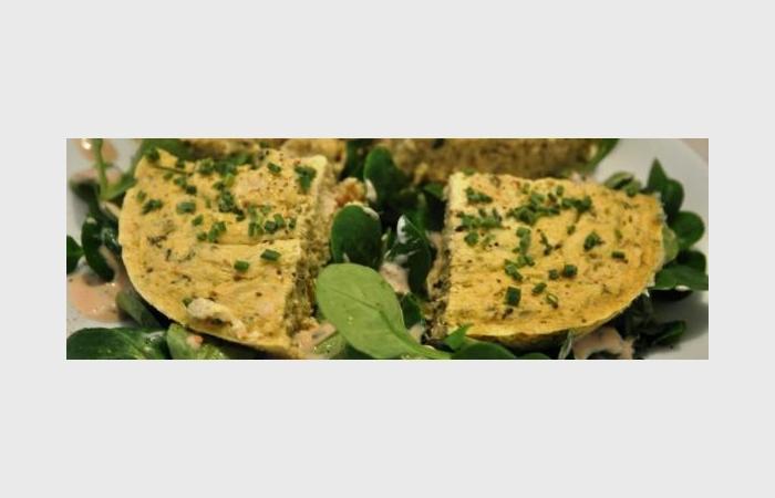 Rgime Dukan (recette minceur) : Flan de saumon aux epices thai sur lit de mche #dukan https://www.proteinaute.com/recette-flan-de-saumon-aux-epices-thai-sur-lit-de-mache-7100.html