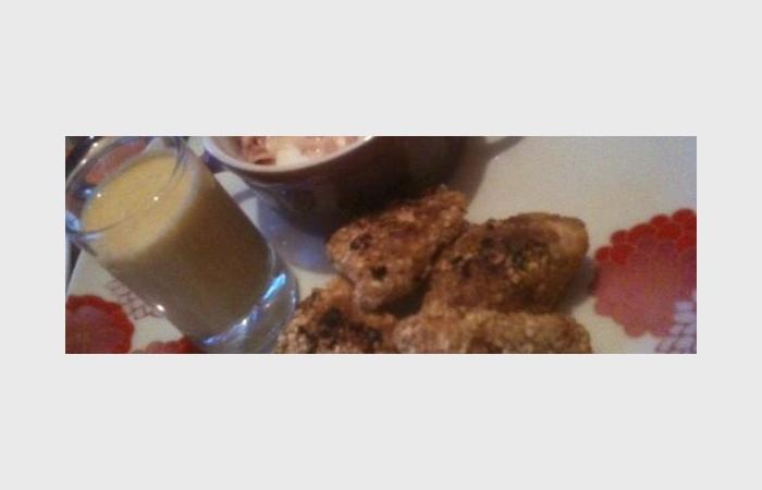 Rgime Dukan (recette minceur) : Nuggets de poulet  ma faon #dukan https://www.proteinaute.com/recette-nuggets-de-poulet-a-ma-facon-7268.html