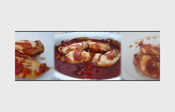 Rgime Dukan (recette minceur) : Encornet farcis sauce tomate #dukan https://www.proteinaute.com/recette-encornet-farcis-sauce-tomate-7280.html