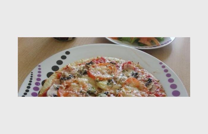 Rgime Dukan (recette minceur) : Pizza reine faon dudu #dukan https://www.proteinaute.com/recette-pizza-reine-facon-dudu-7412.html