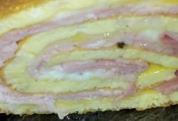 Recette Dukan : Omelette roule jambon fromage 