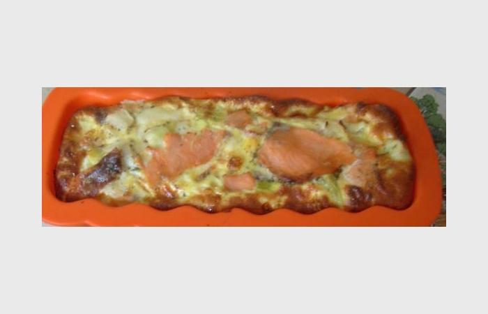 Rgime Dukan (recette minceur) : Quiche saumon poireaux sans pate  #dukan https://www.proteinaute.com/recette-quiche-saumon-poireaux-sans-pate-7470.html