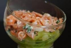 Recette Dukan : Tagliatelles de courgettes au saumon fum
