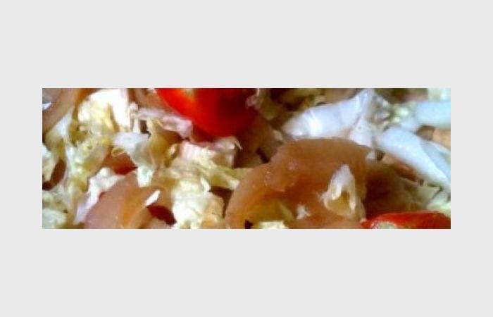Rgime Dukan (recette minceur) : Salade franco-chinoise #dukan https://www.proteinaute.com/recette-salade-franco-chinoise-7877.html