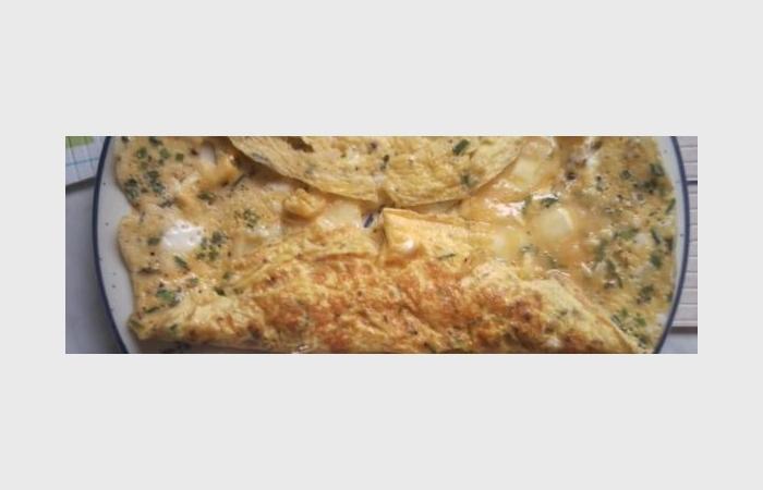 Rgime Dukan (recette minceur) : Omelette au Saint  Pierrellin #dukan https://www.proteinaute.com/recette-omelette-au-saint-pierrellin-8002.html
