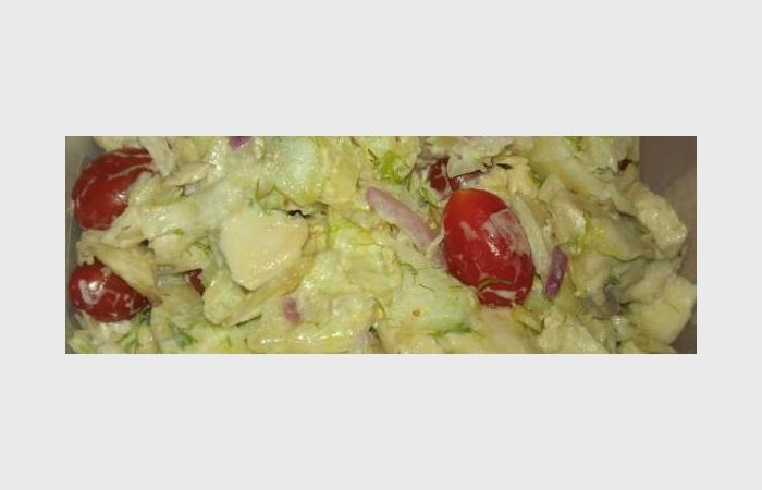 Rgime Dukan (recette minceur) : Salade protine au fenouil faon coleslaw #dukan https://www.proteinaute.com/recette-salade-proteinee-au-fenouil-facon-coleslaw-8108.html
