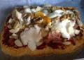 Recette Dukan : Pizza jambon, champignons, artichauts et crme