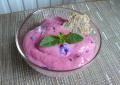 Rgime Dukan, la recette Crme glace soyeuse  la framboise et eau de rose.  