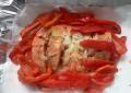 Rgime Dukan, la recette Papillote de saumon aux poivrons et tomates