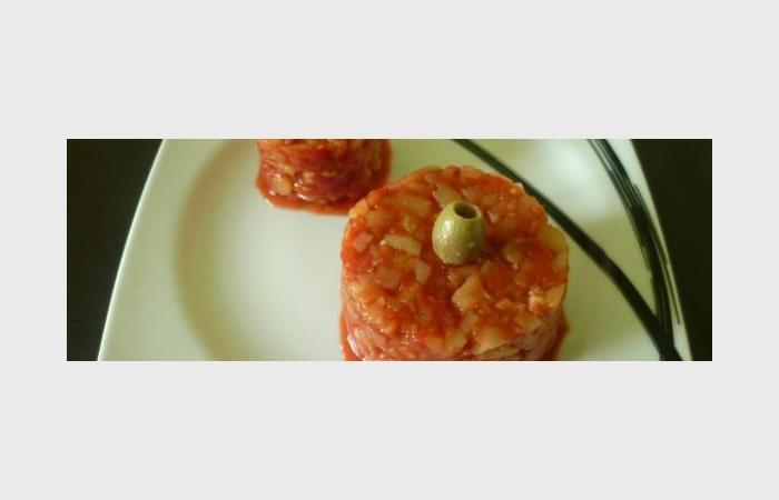 Rgime Dukan (recette minceur) : Tartare de tomates et courgettes, sucr, sal et pic #dukan https://www.proteinaute.com/recette-tartare-de-tomates-et-courgettes-sucre-sale-et-epice-8487.html