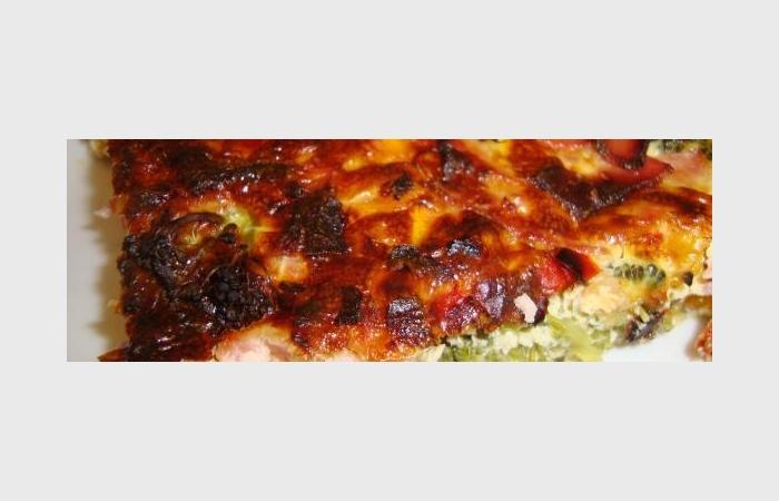 Rgime Dukan (recette minceur) : Quiche jambon, poivron, carotte, brocoli #dukan https://www.proteinaute.com/recette-quiche-jambon-poivron-carotte-brocoli-8606.html