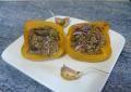 Recette Dukan : Poivrons farcis au tofu fum champignons et st pierrellin