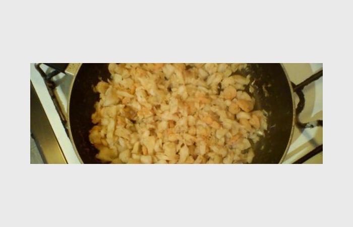 Rgime Dukan (recette minceur) : miett de colin et petites crevettes au paprika doux #dukan https://www.proteinaute.com/recette-emiette-de-colin-et-petites-crevettes-au-paprika-doux-8615.html
