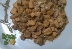Recette Dukan : Fricasse de tofu aux champignons